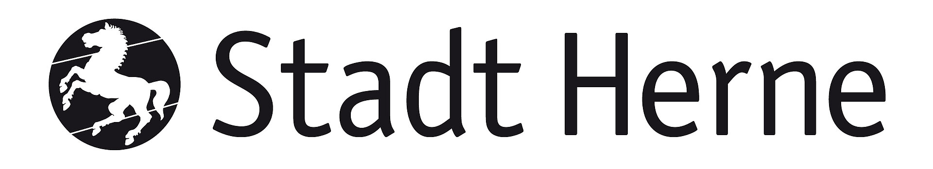 Logo der Stadt Herne (schwarz-weiß) mit externem Link zur Homepage der Stadt Herne