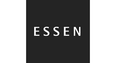 Logo der Stadt Essen (schwarz-weiß) mit externem Link zur Homepage der Stadt Essen