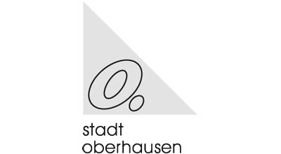 Logo der Stadt Oberhausen (schwarz-weiß) mit externem Link zur Homepage der Stadt Oberhausen
