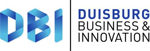 Logo der Wirtschaftsförderungsgesellschaft Duisburg Business & Innovation (in Farbe) mit externer Verlinkung zur Homepage.